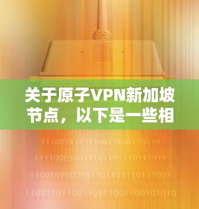 关于原子VPN新加坡节点，以下是一些相关信息