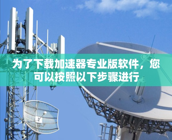 为了下载加速器专业版软件，您可以按照以下步骤进行