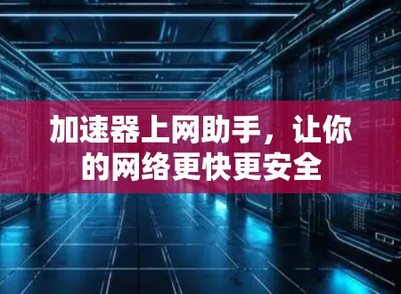 加速器上网助手，让你的网络更快更安全