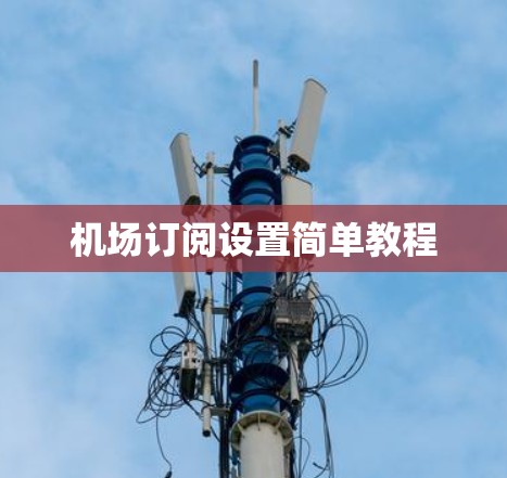 机场订阅设置简单教程
