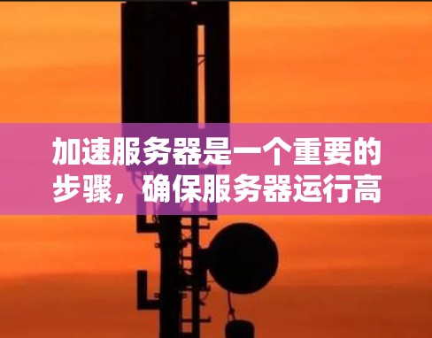 加速服务器是一个重要的步骤，确保服务器运行高效。以下是一个有条理的步骤指南，帮助您完成加速服务器任务