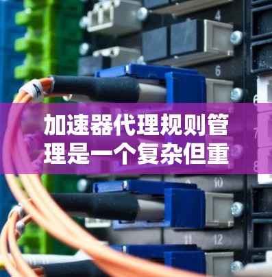 加速器代理规则管理是一个复杂但重要的过程，涉及多个方面，以下是对该过程的详细总结和步骤说明