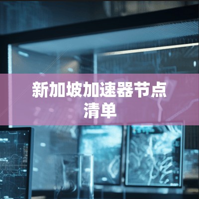 新加坡加速器节点清单