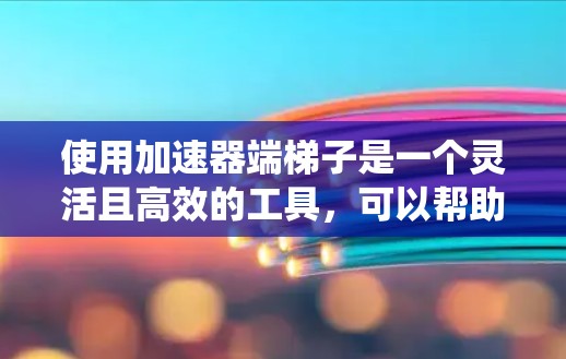 使用加速器端梯子是一个灵活且高效的工具，可以帮助你管理并优化您的电脑系统。以下是使用加速器端梯子的详细步骤
