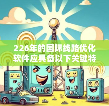 226年的国际线路优化软件应具备以下关键特征，以适应复杂业务环境和未来发展