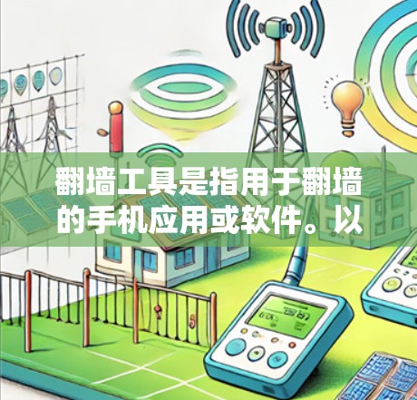 翻墙工具是指用于翻墙的手机应用或软件。以下是一些常见的翻墙工具和推荐的翻墙软件