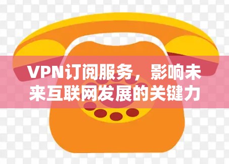 VPN订阅服务，影响未来互联网发展的关键力量
