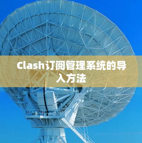 Clash订阅管理系统的导入方法