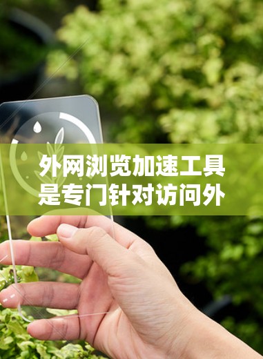 外网浏览加速工具是专门针对访问外部网站而设计的软件，帮助用户提升外部网站的访问速度和用户体验。以下是对这些工具的详细介绍
