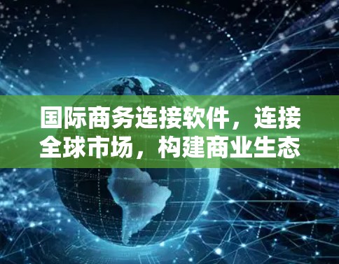 国际商务连接软件，连接全球市场，构建商业生态