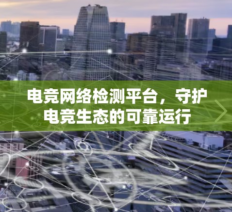 电竞网络检测平台，守护电竞生态的可靠运行
