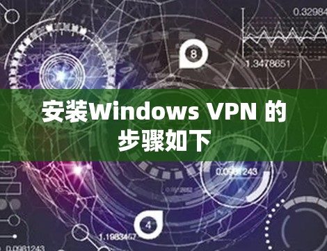 安装Windows VPN 的步骤如下