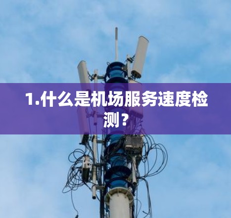 1.什么是机场服务速度检测？