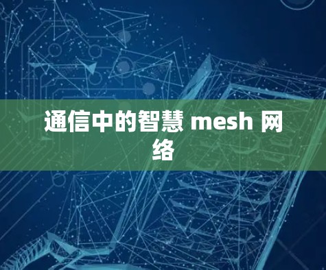 通信中的智慧 mesh 网络