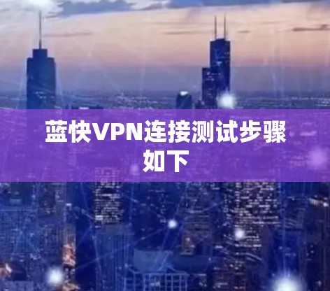 蓝快VPN连接测试步骤如下