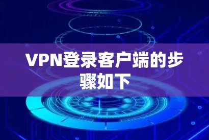 VPN登录客户端的步骤如下