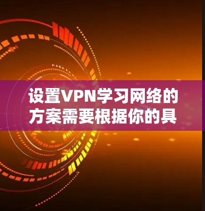 设置VPN学习网络的方案需要根据你的具体需求来设计，以下是一些建议和步骤，供你参考