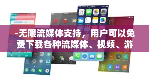 -无限流媒体支持，用户可以免费下载各种流媒体、视频、游戏等资源