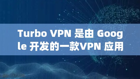 Turbo VPN 是由 Google 开发的一款VPN 应用程序，旨在提供安全、高效且易于使用的网络连接服务。以下是Turbo VPN的主要功能介绍
